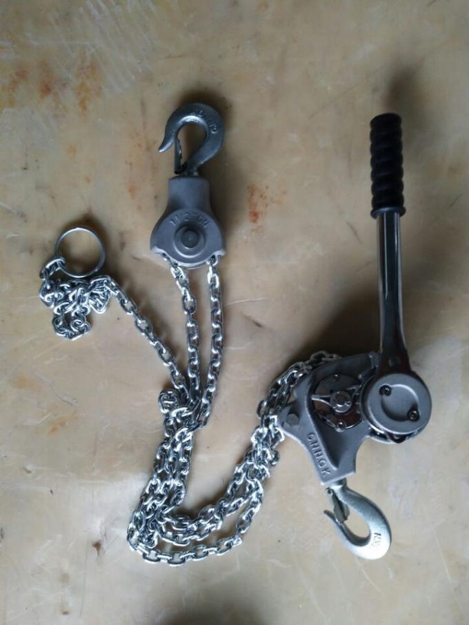 Серия ручки инструмента передающей линии алюминиевого сплава ручная поднимая электрическую таль с цепью