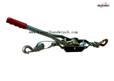 Китай Волнистый резиновый пулер 1Т кабеля ручной лебедки ручки инструмента передающей линии определяет крюки шестерни двойные стальные поставщик